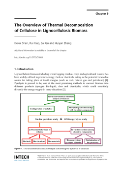 The Overview of Thermal Decomposition of Cellulose