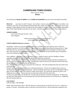 cumberland town council - Town of Cumberland, Indiana