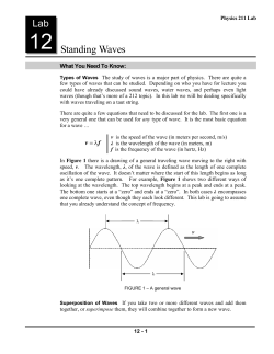 12 Standing Waves