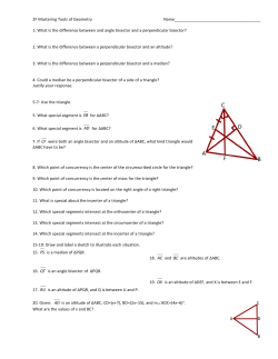 2F Mastering Tools of Geometry