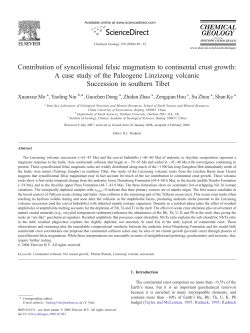 Contribution of syncollisional felsic magmatism to continental crust