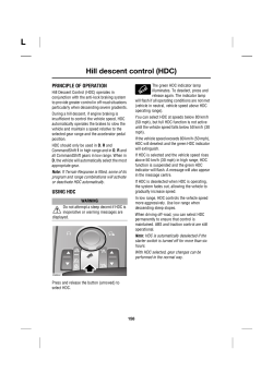 Hill descent control (HDC)