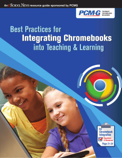 Integrating Chromebooks Integrating Chromebooks
