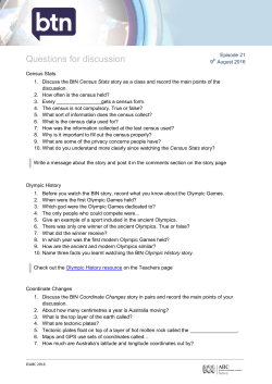 Discussion questions