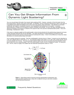 Can You Get Shape Information From Dynamic Light Scattering?
