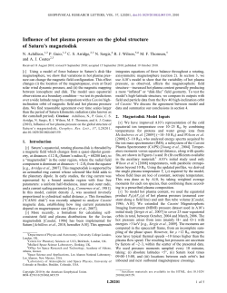 Influence of hot plasma pressure on the global structure of Saturn`s