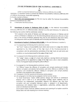 The National Accountability (Amendment) Act, 2016