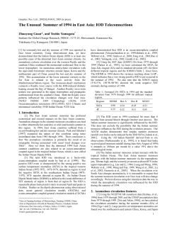 The Unusual Summer of 1994 in East Asia: IOD Teleconnections