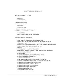 chapter ix zoning regulations article i -title and purposes 9