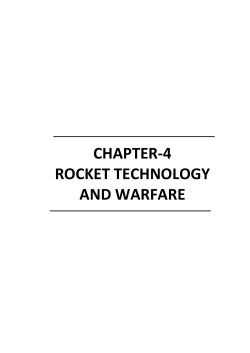 CHAPTER-4 ROCKET TECHNOLOGY AND WARFARE