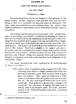 CHAPTER xn LAW AND ORDER AND JUSfICE The predominant