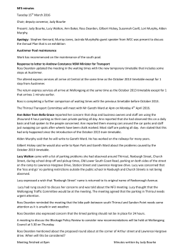 NF3 Minutes 150316 - Wollongong City Council