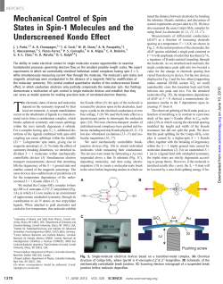 Mechanical Control of Spin States in Spin