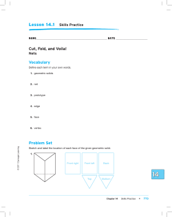 Cut, Fold, and Voila! Vocabulary Problem Set