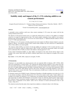 Stability study and impact of the Cr (VI) reducing