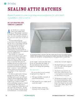 sealing attic hatches