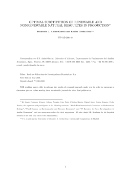 optimal substitution of renewable and nonrenewable natural