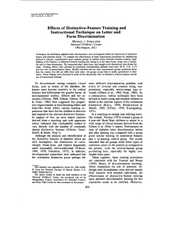 Effects of Distinctive-Feature Training and Instructional Technique