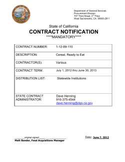 Entire Cereal Contract