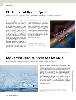 My Contribution to Arctic Sea Ice Melt Electronics at Record Speed