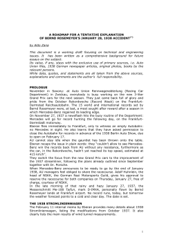 1 A ROADMAP FOR A TENTATIVE EXPLANATION OF