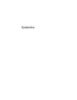 Syntactica - The MIT Press