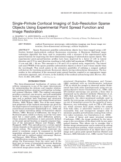 Single-pinhole confocal imaging of sub