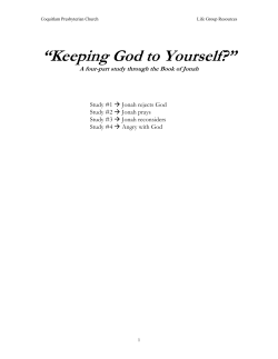 Keeping God to Yourself? - Coquitlam Presbyterian Church