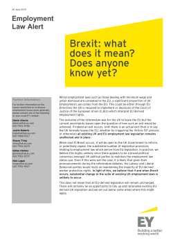 Brexit: what does it mean? Does anyone know yet?