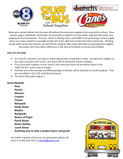 2013 - Stuff The Bus
