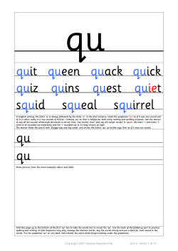 qu - Phonics International