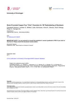"Click" Chemistry for 18F Radiolabeling of Bombesin