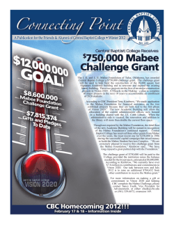 Programs - Central Baptist College