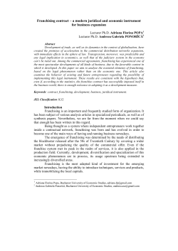 Franchising contract