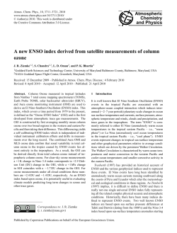 A new ENSO index derived from satellite measurements of column