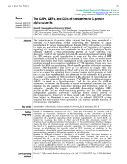 The heterotrimeric G-protein alpha subunit