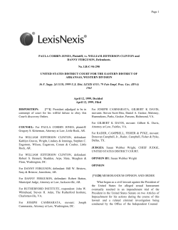 PAULA CORBIN JONES, Plaintiff