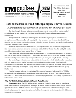 Late consensus on road bill caps highly uneven session
