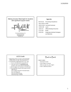 Inclusion for Students with Significant Support Needs