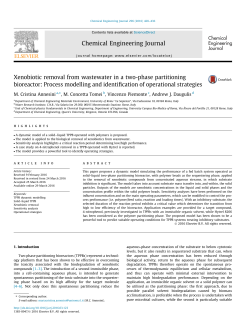Xenobiotic removal from wastewater in a two