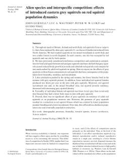 Alien species and interspecific competition: effects of introduced