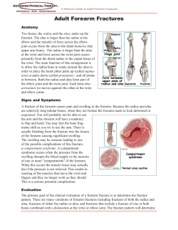 Forearm Fractures - Advanced Physical Therapy CT