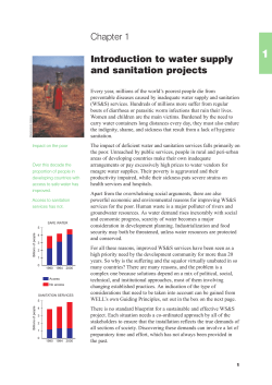 Chapter 1 Introduction to water supply and sanitation projects