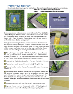 Frame Fiber Art - Fabrications By Doris