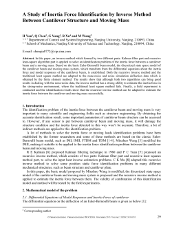 6. A Study of Inertia Force Identification by Inverse Method Between