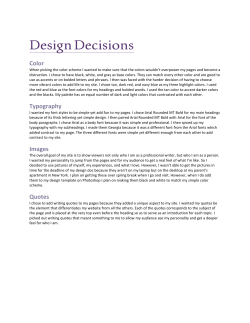 Design Decisions