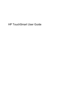 HP TouchSmart User Guide