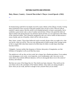 NOTABLE QUOTES AND SPEECHES