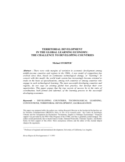 TERRITORIAL DEVELOPMENT