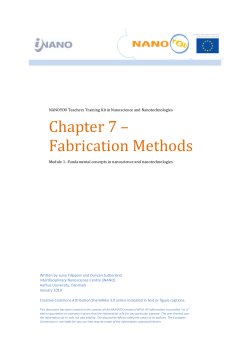 Chapter 7 &ndash; Fabrication Methods